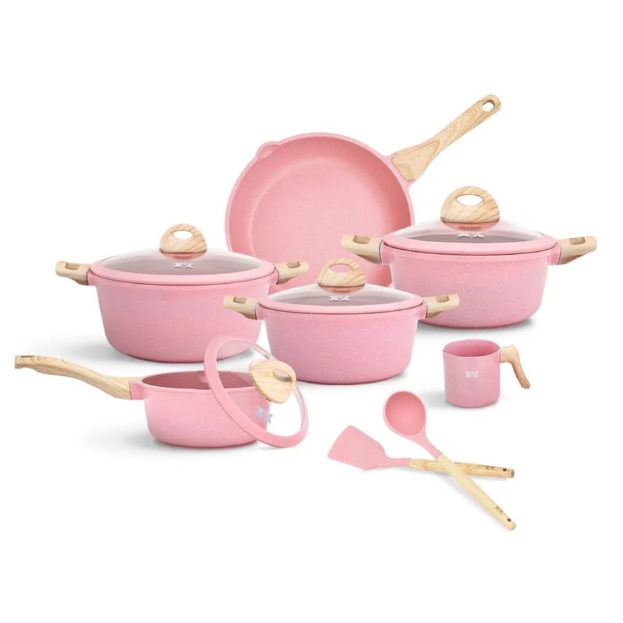 Conjunto Panelas LIFE SMILE Granito - Rose